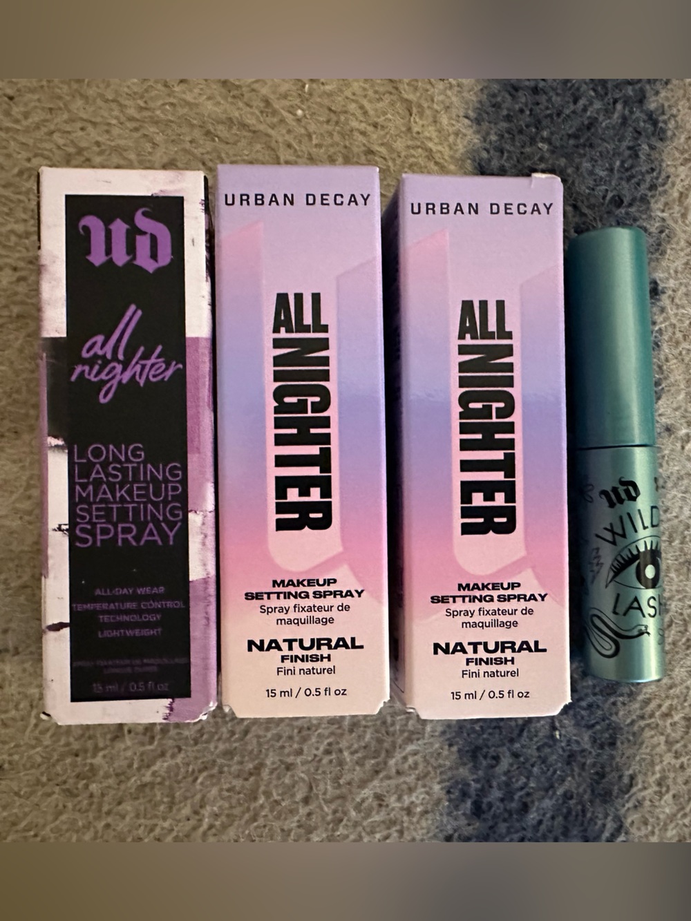 All Nighter Long Lasting Makeup Setting Spray and Mascara - Mini
